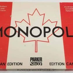 Canadian Monopoly Board Game Box.