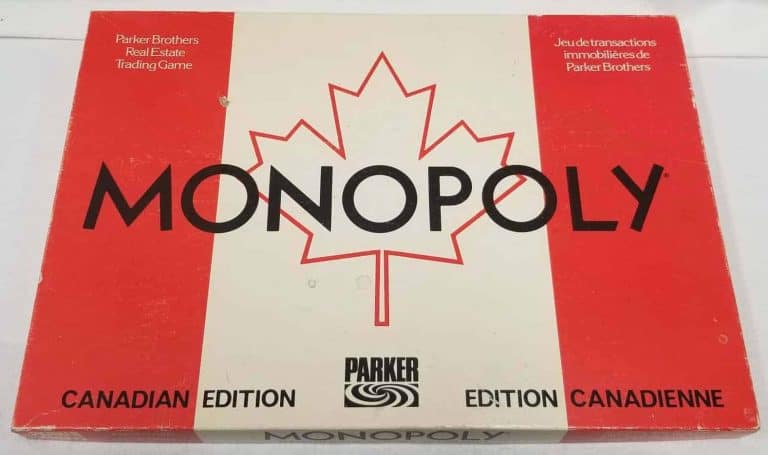 Canadian Monopoly Board Game Box.