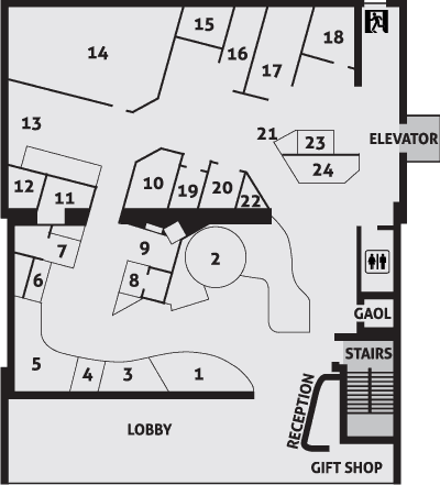 Map of the First Floor Exhibits