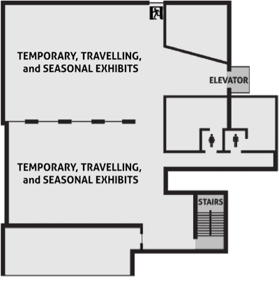 Map of the Second Floor Exhibits