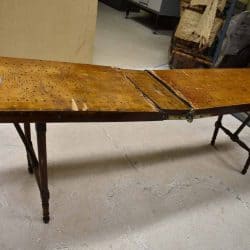 Wooden embalming table