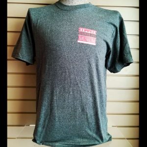 Grey short sleeve tshirt with the Thunder Bay Museum logo