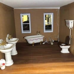 Bathroom in a dollhouse