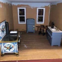 Kitchen in a dollhouse