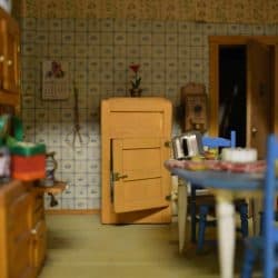 Fridge in the kitchen.