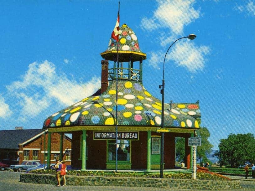 Pagoda Building Covered in Polka Dots