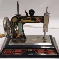 Antique Toy Sewing Machine - Back of the machine.